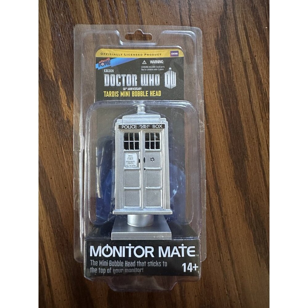 Doctor Who 50th Anniversary Tardis Monitor Mate Mini Bobble Head Bif Bang Pow